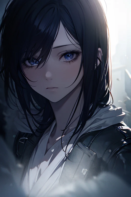 best quality, black hair, blue eyes1, pale skin, 31 years. 8k, 4k.