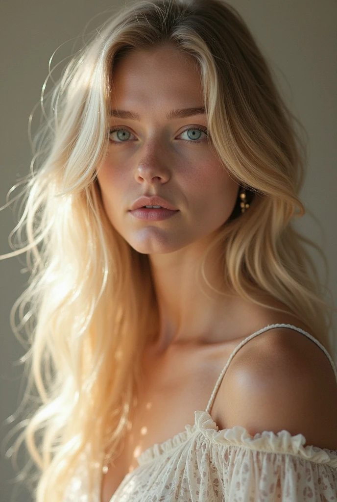 corps complet !!! hyper-detailed photography, natural daylight, a 28 years old beautiful woman blonde, imagine pose, skin texture, imagine clothes, camera_flash, imagine pose and background.