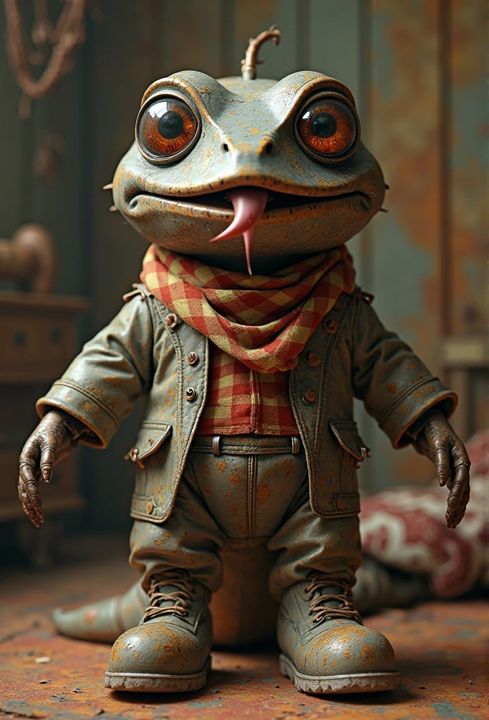 High Definition Creature A hyper-realistic, ultra-high-definition 4K render of a bizarre yet ...