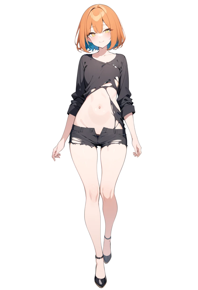 (Anya Forger) , (pink hair), (perky breasts:1.2), (short-height), hot female, facing viewer, Jack-O Challenge pose