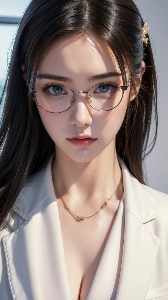 (High definition,High detail,High resolution,high density,solo:1.3),(Realistic,Live Action,Detailed eyes,High resolutionの目,Fine Eyes,Eyes that look alive,Beautiful dark blue eyes,Fishing eyes,Detailed lips,Translucent white skin,Realistic face in every detail:1.3),(Japanese Model:1.2),(Blushing,Natural Makeup,necklace,Earrings:1.4)(Fashionable beauty:1.3),(Shapely breasts:1.3),(beautiful 13 years old ,Cool eyes,Smile a little,Turn around,looked back,Looking into the camera,Fashion Leader,Fashion Model,Soft Skin,Unforgettable Eyes,Eyes are too beautiful,Cutting-edge fashion:1.6),(Show your whole body,Showing off full-body fashion,Stylish glasses:1.7),