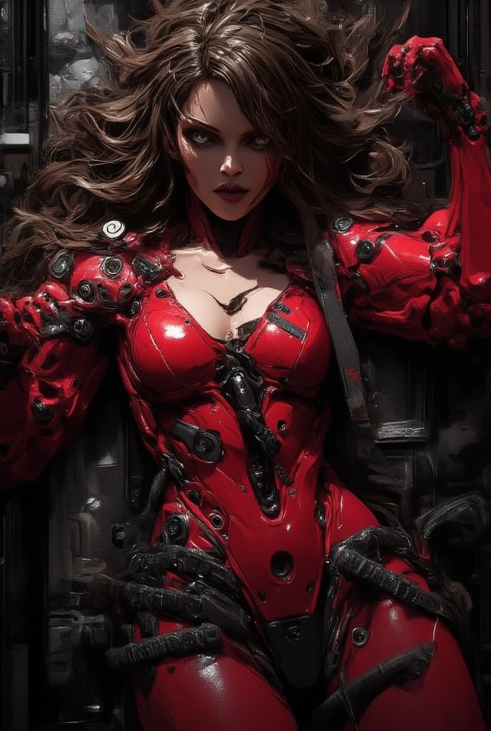 (beautiful girl:1.25), (megan fox:1.25), (naked:1.25), young girl, carnage muscular physique, seductive face, mouth wide open carnage style, long red hair, perfect muscular body, super skinny legs, cybernetic muscle suit, sissy, femboy, (carnage style physique),Fixhand, E-Girls_Mansion_Yang, kkw-colorc-neg, kkw-ph1
