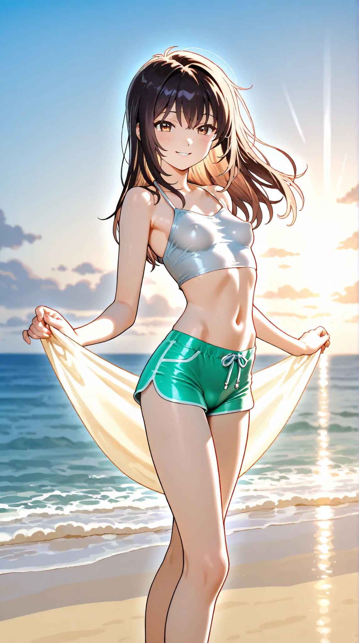 {(ultra realistic photo graphic style:1.4)}, {(1girl free_fall from 10000m above the ground:1.2), (out of focus background:1.4)}, {1girl, 18yo, beasts_ears}, (strike witches:1.4)}, {(cheerful:1.3), (candid shot), (forehead)}, {(inner thighs showing pose:1.6)}