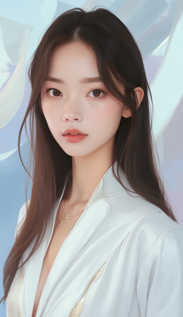 un gros plan d'une femme portant une casquette de baseball et une chemise blanche, oeuvre d'art dans le style de guweiz, guweiz, Realistic anime 3 d style, kawaii Realistic portrait, Realistic cute girl painting, tendance sur cgstation, Realistic artstyle, 🤤 portrait de fille, inspired by Yanjun Cheng, Realistic. cheng yi, photoRealistic!!!!!!! Style artistique