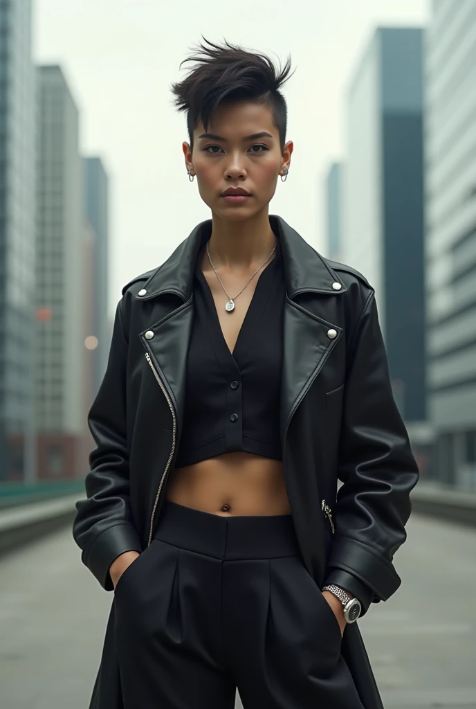 flatchest，short detailed hair，Serious，Abs，silber hair，Black skin，schoolgirls，Abs