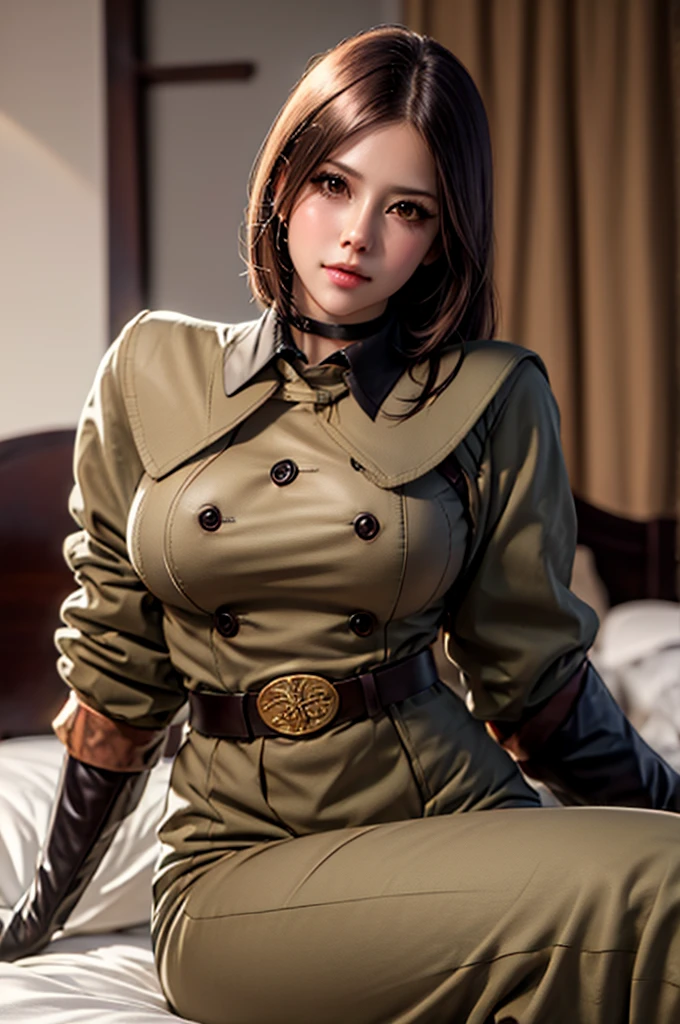 1girl, nsfw, whipms, gloves, uniform, military, military uniform,belt, choker, pants, whip, <lora:WhipMS:0.8>, abdominal muscle,
