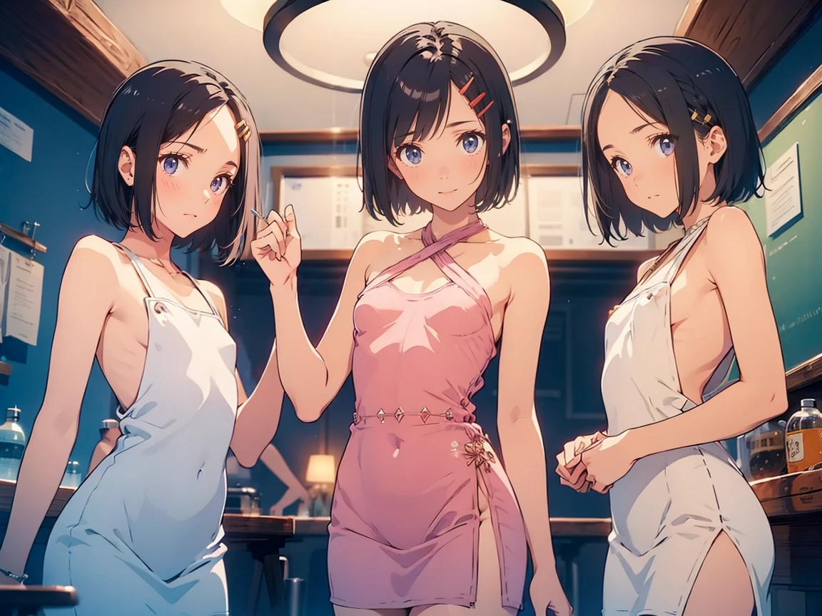 Several women in long-quartered clothes taking pictures in the kitchen, Anime Girls, Ecchi anime style, anime style 4 k, 4 k manga wallpaper, Fine details. girls' frontline, Trending on CGSTATION, best anime 4k konachan wallpaper, Kantai Collection Style, 4k anime wallpaper, girls frontline style, Smooth Anime CG Art, Ecchi style