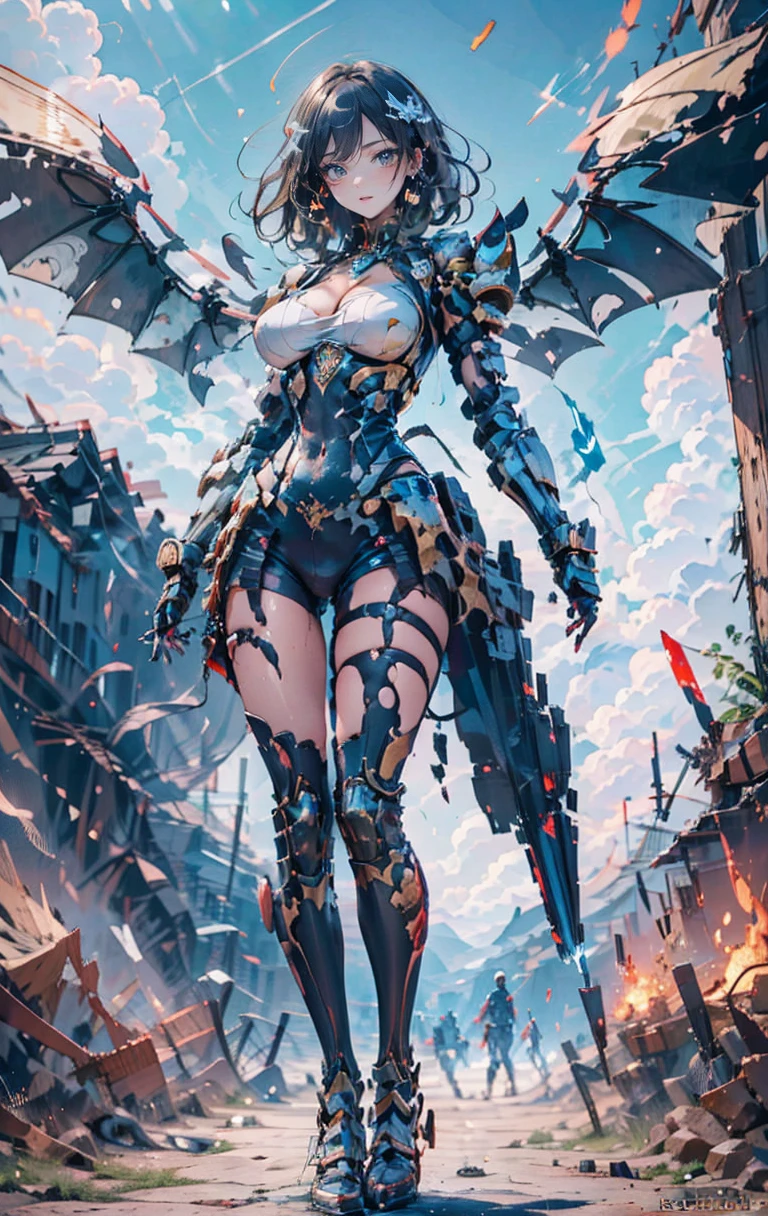 hll,evil female cyborg with (mechanical wings:1.4) wearing (black robes:1.2) (cloak:1.2),mechanical legs, <lora:hll_20230617094651:0.3> <lora:NijiExpressV2:0.4>  <lyco:EnvyBeautyMix20:0.5> <lora:AMechaSSS[color_theme,mecha musume, mechanical parts,robot joints,headgear]:0.5>  <lora:mechanical_wings-000007:1.0>