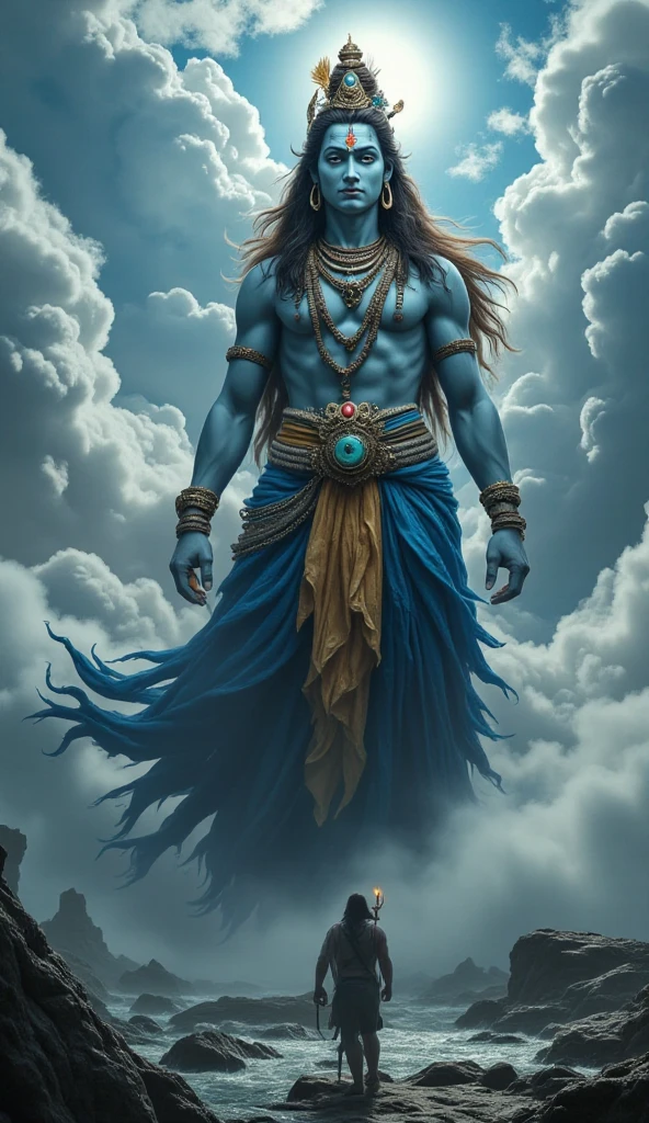 Shree ram on dark background and whiret