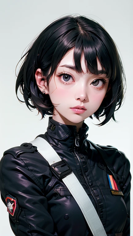 (masterpiece, best quality, perfect hands, perfect fingers, parfect face, high resolution, ultra detail, 16k:1.2), japanese girl, (10 years old:1.8), (boyish:1.8), very short hair, (clothing:1.8), gigantic breast, cyberpunk body suit, mesh, cowboy shot, erect,