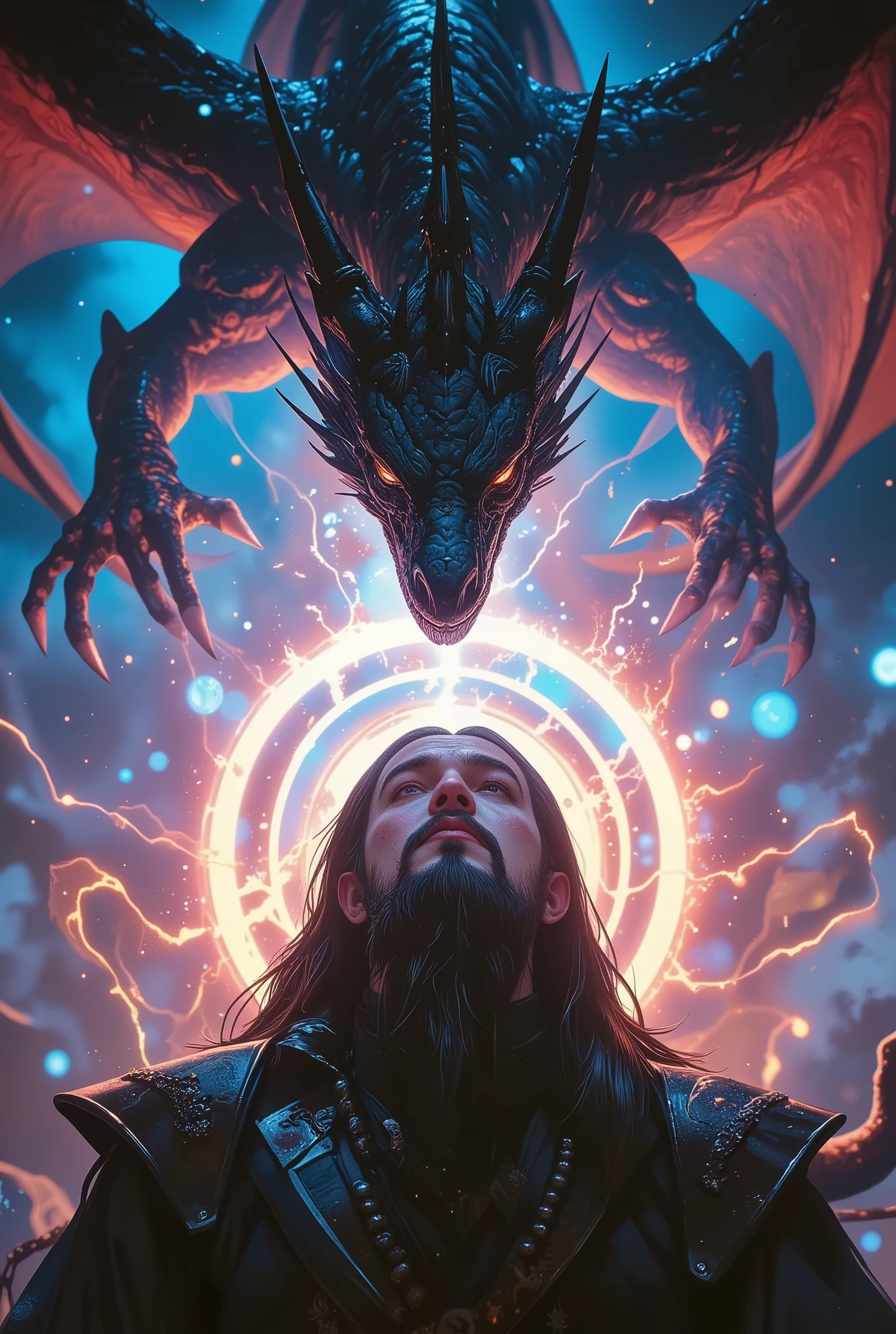 (Beautiful Dragon Eyes, The Emperor with Dark Eyes ride above his head), Alone, (eye focus, dynamic), Overwhelming Dragon's Eyes, close-up, Eyes Reminiscent of Dragons, View All, Fusion of Elements of Providence, Ancient Genealogy, Immovable Silence and Destruction, shining, dark dragon fantasy, BREAK Stunningly Beautiful Eyes, big, Clean Glowing Full Concentration on Intimidating Vibrations, Clear Eyes That See Through the Future,
Precise and attractive overall composition,from above,The perfect golden ratio, excellent balance between subject and margins, perfect beauty down to the smallest detail, Subjects Expressed Delicate and Vividly Expressed, sharp and clear line drawing, colorful textures full of realism, Use all colors that can be output, Extremely transparent, realistic texture, Finest workmanship,8K high resolution,photographer-style realistic finish,Professional Light and Shadow,brilliant and deep colors,dreamy atmosphere, ROUGH,