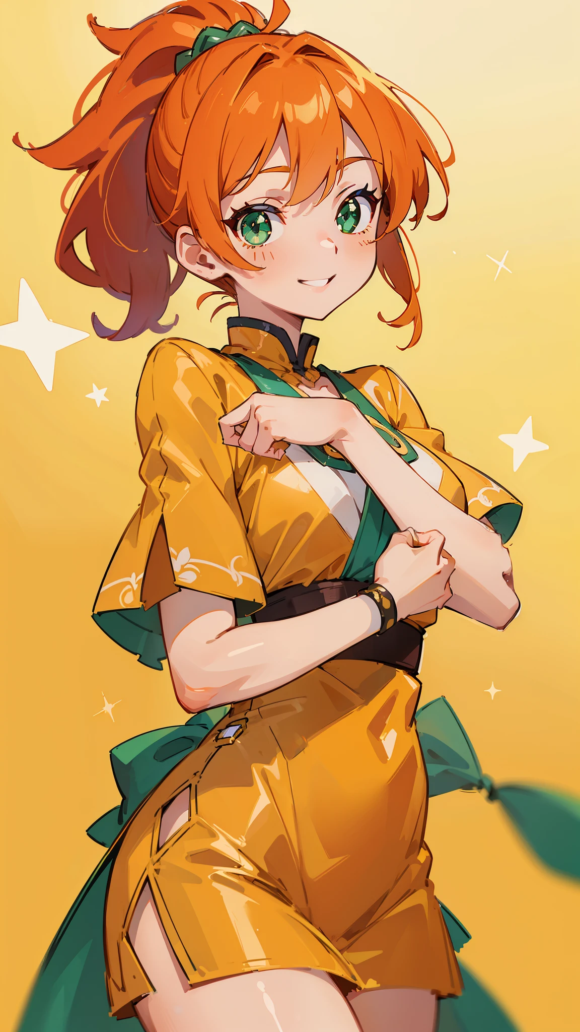 (tmasterpiece, beste-Qualit, 1girl:1.2, 独奏:1.3), Lyubava, hairlong, green colored eyes, brown-hair, braid, ((A red hat with yellow circles)), headdress, blush stickers, freckles, wrapped in a white towel, Droplets of sweat, sauna, stocklings, décolleté, Flirtation, humble, ssmile, Sun light, big breastes, big thighs, thights, TITTIES, bulge through the dress, action pose, black stockings