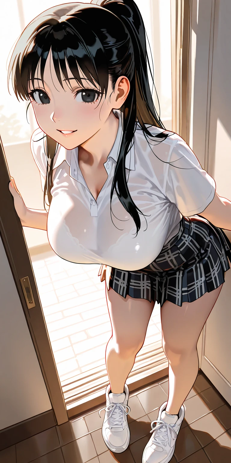 shirase sakuya,Denim shorts,Black thigh-high boots,White shirt with rolled up sleeves,Place your hands behind your back,penis,Slender and sexy woman,rape,While standing,Sex,A lot of semen,Black Hair,ponytail,Cum in mouth,Put it in your mouth,alley,Restrained with duct tape,cute,Creampie,