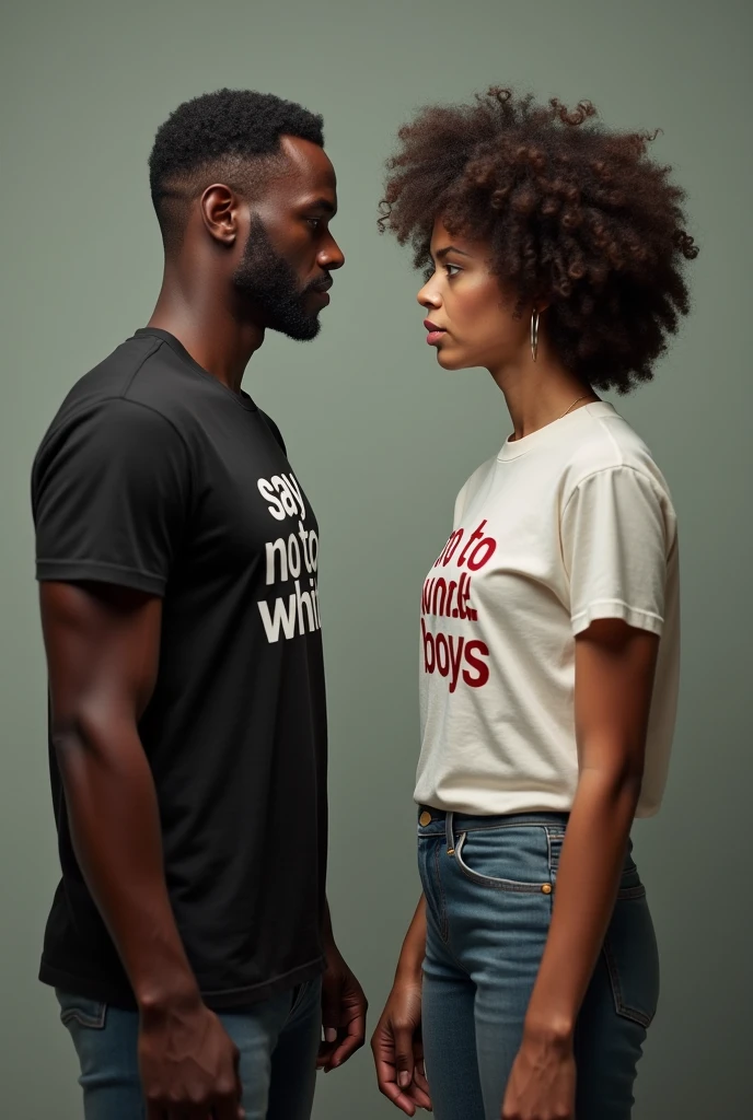 Please generate an image featuring a real-life love triangle composed of Black individuals. All of them are looking directly at the camera, positioned in a way that forms a triangle of connection. Their expressions convey a mix of emotions, reflecting the complexities of their relationships. This snapshot captures a moment of genuine connection and interaction, highlighting the diversity of love and the beauty of relationships among Black individuals."