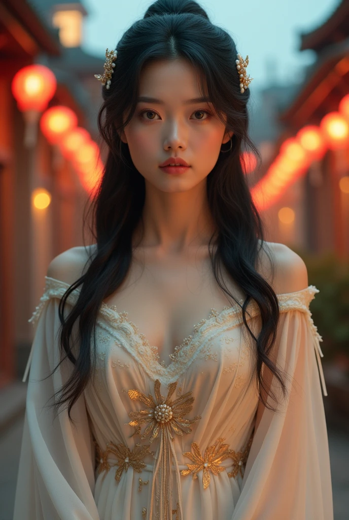 Beautuful Women,ancient wind,8k,Red wedding dress,Hakuba --auto