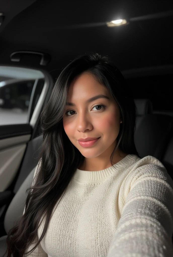girl sitting in a car, sun rays, facing camera, smiling, casual dressed, distant,{{ Perfect proportion of facial features}},{{masterpiece}}, {{{best quality}}},{{ultra-detailed}}, {{illustration}},{{masterpiece}},{{{best quality}}},{{ultra-detailed}}, {{{illustration}}},clear facial features,beautiful scene,Photorealism,Realism,Photorealistic,high detail,hyper quality,high resolution,trending on artstation,hyperrealism,HD,16K,Unreal engine,rendered in octane,Corona Render,tilt-shift,Bottom view,Rembrandt Lighting,