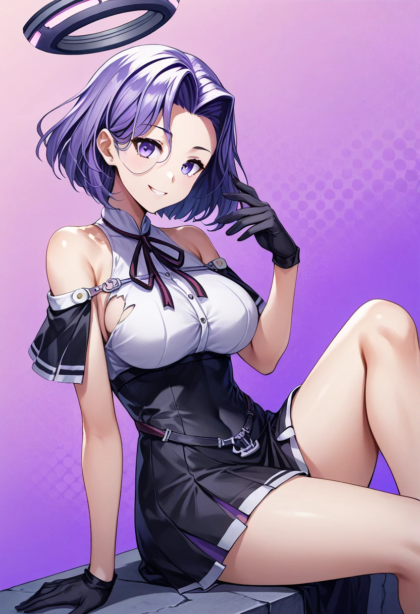 (tmasterpiece, Best quality:1.3)
King of Fighters Angel, 1 busty girl, Alone, Short hair details, Lavender fields, Yoon, The sea of purple flowers is bright and vibrant