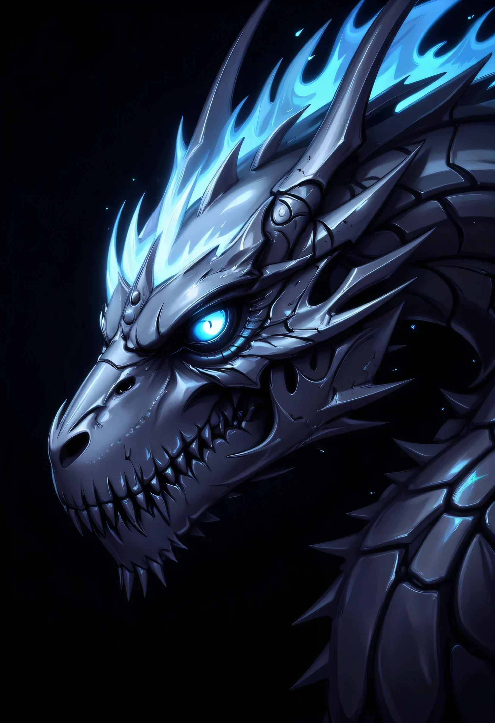 naughty man;
masculine;
brawny;
Platinum colored hair;
long and spiky hair;
bluish gray skin (avatar type);
Plasma veins;
Black colored eyes;
Cao Cao;
space background;
Kaiju humanoid
