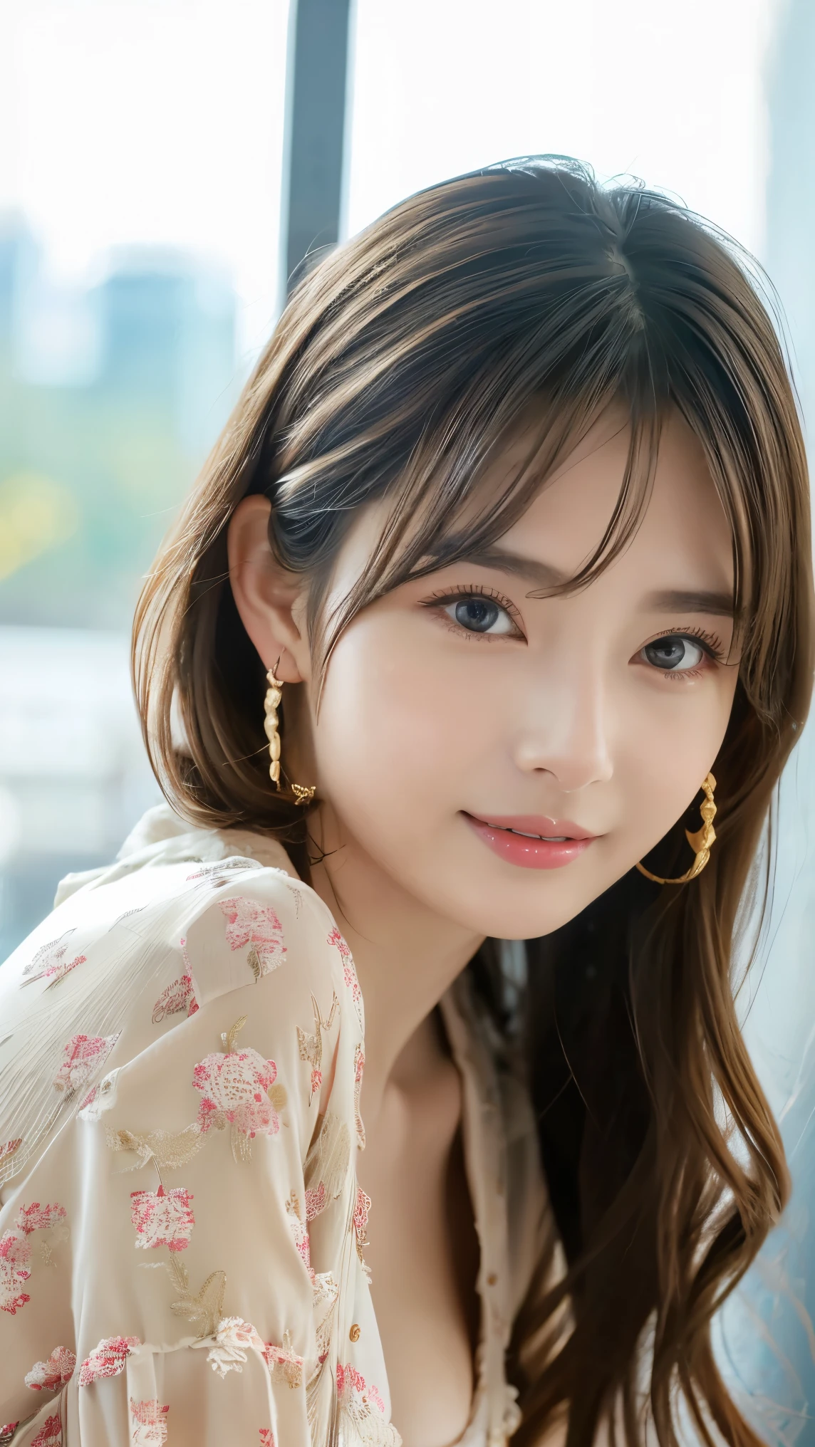 (((32K,very high resolution, high detail, very accurate,masterpiece girl 1))),RAW photo & realistic atmosphere,beautiful dark blue eye,detailed mouth,glossy lips,thin eyebrows,Soft white skin that shines in every detail,,detailed eye、Very beautiful eye with deep blue eye,lip details、very beautiful face,very well-shaped face、lifelike face,shining beautiful lips,beautiful eyebrows,infinite reality,best design,(A very cute Japanese girl,healthy style,Beautifully shaped breasts,She's a very cute girl,:1.5),ベストnatural makeupアップ,Japanese ID,korean idol,young sensual idol,Moist eye,dark beautiful eye,beautiful butt,美しいfeet,,camel'feet,,skinny fingers,long and thin legs:1.3),超A high resolution、,natural and realistic face,Backlight,Her pure eye are too cute,(((photorealism))),real live action,(Fashionable earrings,,necklace,bracelet,gyuru,shiny nail art:1.6),(Sexy cheerleader with detailed design,17 year old brown hair,braided ponytail,,alone,natural makeup:1.7),Shibuya night,(leaning forward,upper body close-up,close up of chest,from directly above, Aerial shot of someone's face waiting for someone to approach and kiss,lecherous,close ~ eye:1.8)