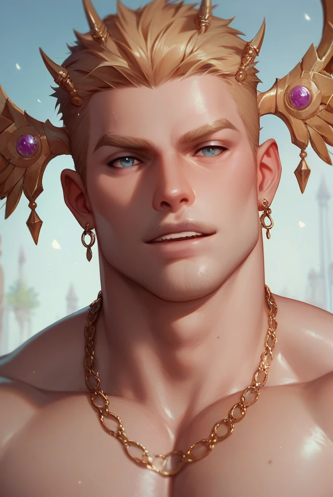 ((Art Deco)) an athletic man, 1man, redhead, ((quiff haircut), (haute couture runway fashion), gelatinous look, ((glossy finish)), imaginative realism, ornate background, filigree, Renaissance painting, Baroque, ancient Greek statue face, neoclassical art, rococo, ((baroque lighting)), (((bright!))), golden ornaments, ((medium-action dynamic pose, run!)), highly reflective, bright, (soft pastel color palette,  peach, light blue, pink, yellow), low contrast, light flowering, male, manly, athletic,