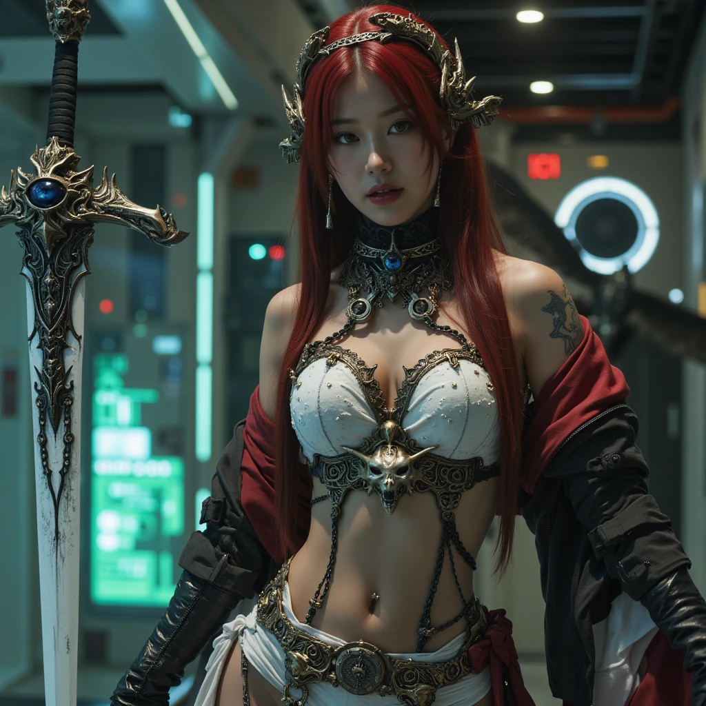 1girlhugebreasts,Skeleton mask,Omen of death,With a huge scythe,Huge armor,offcial art,Unity8k wallpapers,ultra detali,Beauty and aesthetics,very best quality,Complicated details,Spiral circular pattern of screaming human and skull faces,Liquid madness,magnetic allure,dark and mystical,In front of the huge portal,The Salvation Army in the background,monsters in the background,Extremely detailed and complex,ultra maximalism,Elite,horor,spine-chilling,Ominous,Unforgettable,Matte painting,films,cgociety,humongous large breast,JamesJean,Brian Flood,(真实感:1.4),ultra detali,Beauty and aesthetics,tmasterpiece,very best quality,photoreal render,peacful,