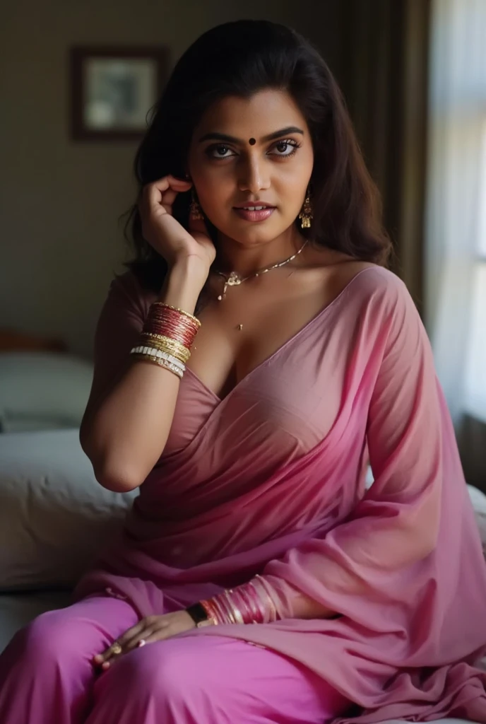 Day scene, full body photo of a plus sized 45 year old indian with a man from top view, (Masterpiece, Best Quality, High Resolution), office Background, (cum Splash on her breasts and nipples, cum Splash on her face, Splash of cum, cum Splash on her blouse, cum Splash on her eys), Sweet 25 year old South indian women sitting on her knees in a crowded party hall with a man, hour glass body red lips, silver colour silky gown, lightly makeup,ultra realistic, realistic, look at viewer (cinematic:1.3), intricate details,