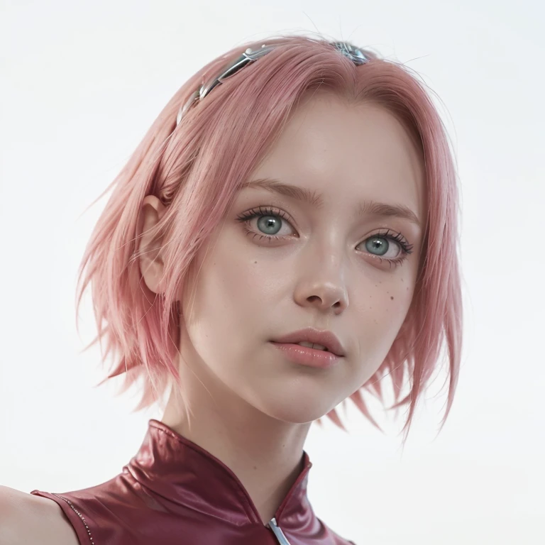 Emily Browning as Sakura Haruno, very beautiful, realistic, 18 years old