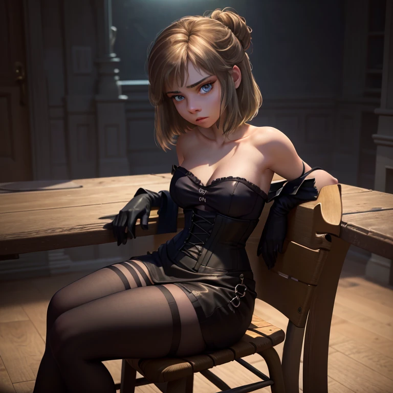 Chained in bondage, suffering, (((Anna))),(((Tears flow, Crying in pain)),Vast prison、((A spacious prison bathed in sunlight)),Dark fantasy, Extreme Detail, Ultra-realistic materials, Scrapped, Realistic, (, {nude|see-through lingerie|micro bikini|bikini|Knee socks|French maid|Wedding dress|Sundress|underwear|cute girly pastoral chiffon lingerie|black babydoll|lingerie|Sleeveless dress|{lover|Sharp drop} neckline dress|See-through negligee|{black|pink|red|white} race|beautiful detailed sexy underwear|Bandeau|sexy latex suit|Strapless Dress|leotard|school uniform|pantyhose}, Suppressed, ((straddling the iron bar)),(Perfectly bound by chains), Constraints, slave, first round, Contempt, (Chained), ((Chains digging into the crotch)),masterpiece, Highest quality, Super detailed, sexy, Ero 3, Comic Books, whole body, 美しいred褐色の髪, Green Eyes, Large Breasts, lotion, Wet