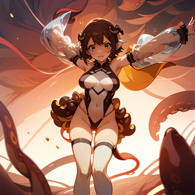 (masterpiece, top quality, best quality, official art, beautiful and aesthetic:1.2), (1 naked girl:1.2), cute, extreme detailed,(abstract:1.4, fractal art:1.3),(gold and red_hair:1.1), red eyes,colorful,highest detailed, Beautiful girl trapped inside a flame bubble,