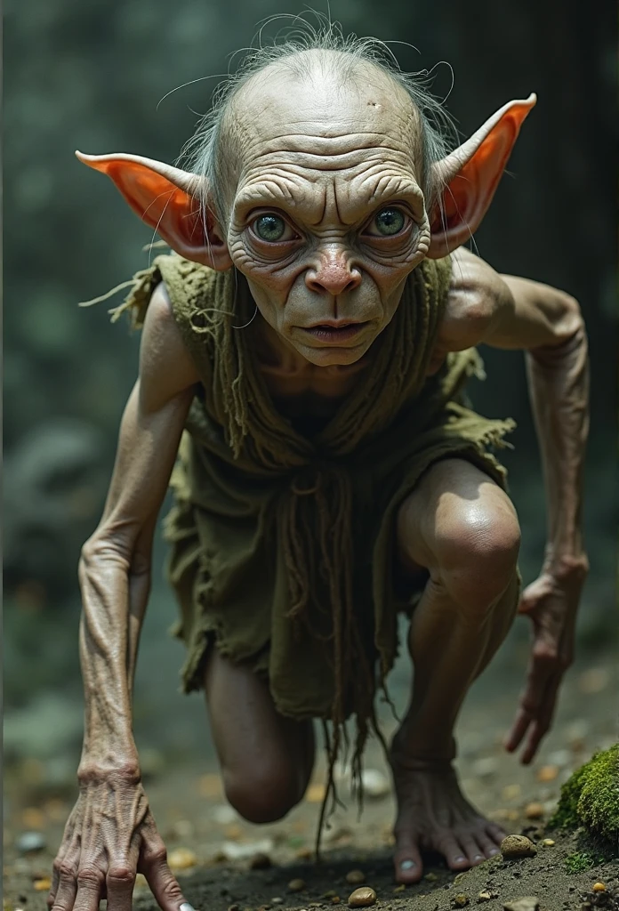 (fighter Goblin), fingerless gloves, loincloth, bald, tusks, muscular, full body, day, natural Light, (creature, monster, moody forest), (UHD, 8K, ultra detailed, looking at the camera, highly detailed, best quality, high detail, amazing detail, masterful, work of a master, highly detailed background, shallow depth of field, photorealistic, RAW image, 8k high resolution, ray tracing, realistic, volumetric lighting), 
