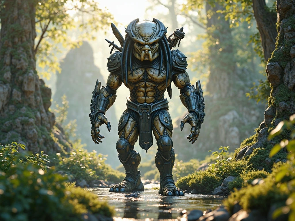 stonesigner predator, cinematic<lora:stonesigner:1>