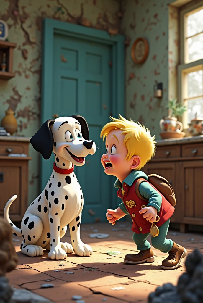 1boy, Tintin, "the adventures of tintin", in the style of herge, a small white dog, dynamic pose, dramatic composition, cinematic camera angle, european comics, 90s cartoon art style, cinematic dynamic action scene, vibrant colors, cinematic lighting, dramatic lighting, best quality, masterpiece, very aesthetic, perfect composition, intricate details, ultra-detailed