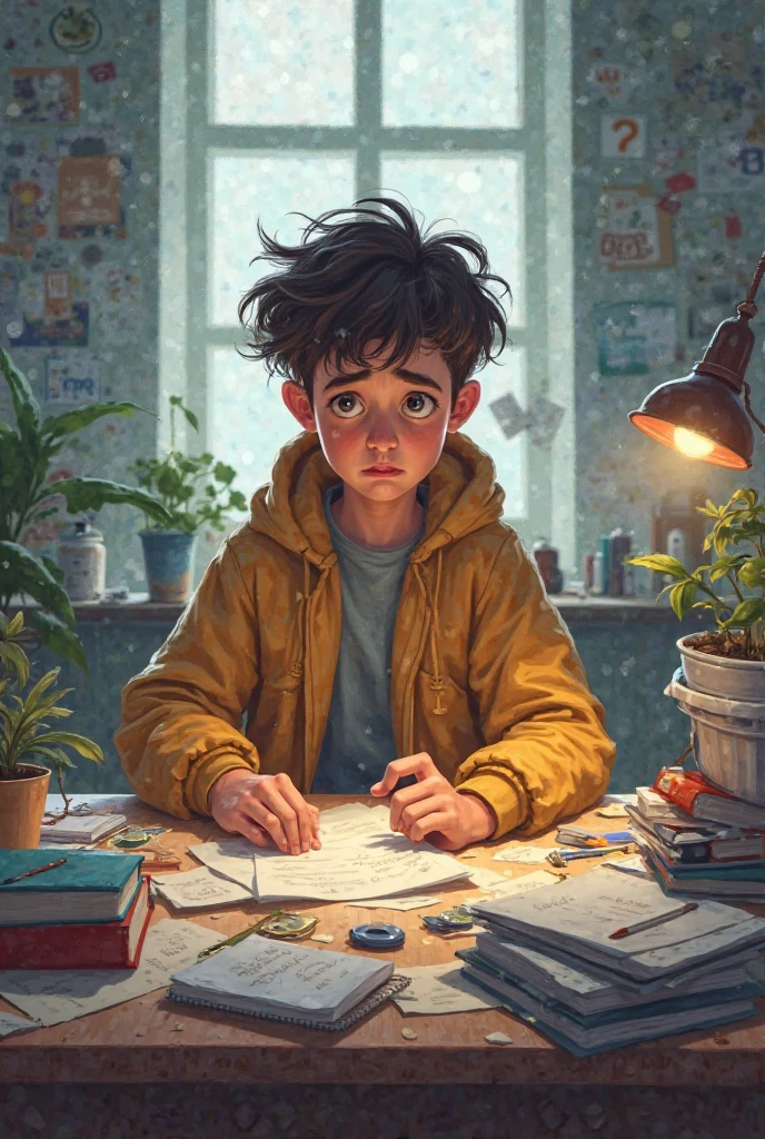 Very distracted student - SeaArt AI