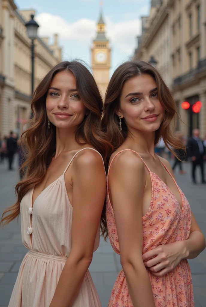 Turkish girl, age 30. beautiful face, black eyes, high nose, smiling mouth. White skin, blonde curled hair. tall figure, wearing a black two-piece dress. posing on the street. Photo realistic, clear details. warm color combination, lively. The background is blurred.