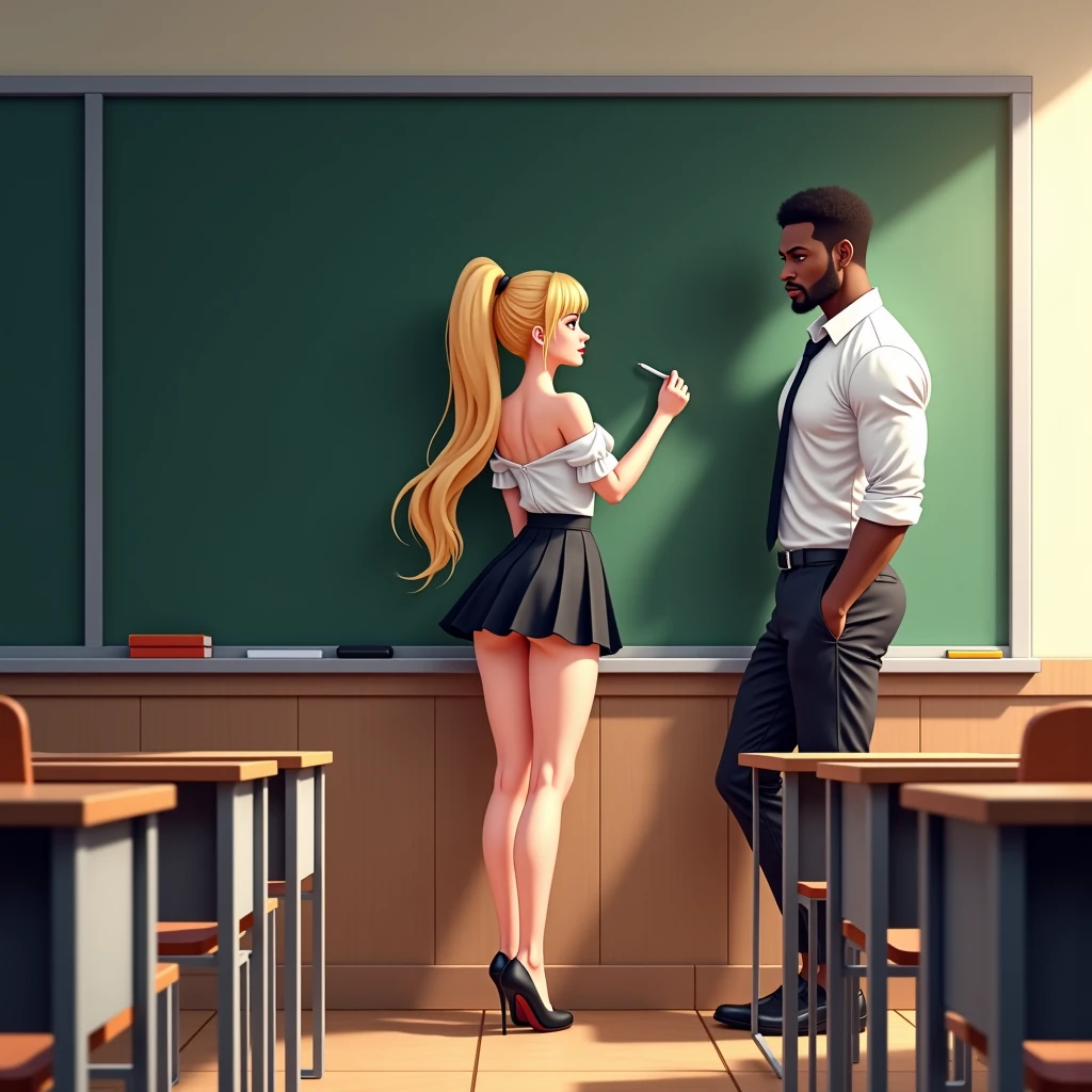 (masterpiece), best quality, (((old businessman holds nude naked young teen girl))) who has annoyed face and blue eye and (large breast) and nipple and vagina and short blond braid and red lipstick and earring and headband and wristwatch and necklace, classroom setting, businessman in background, businessman in background, businessman in background, businessman in background,