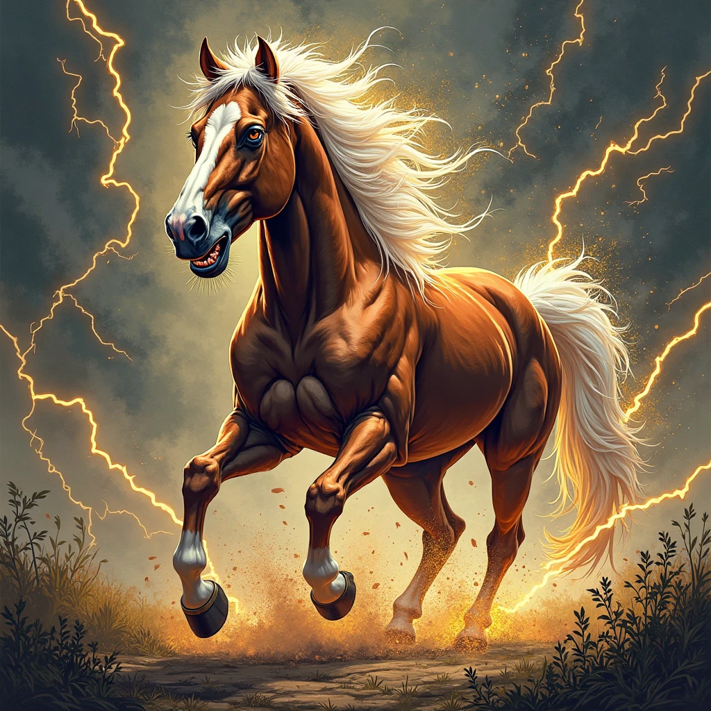 Horse fire clouds --auto --s2