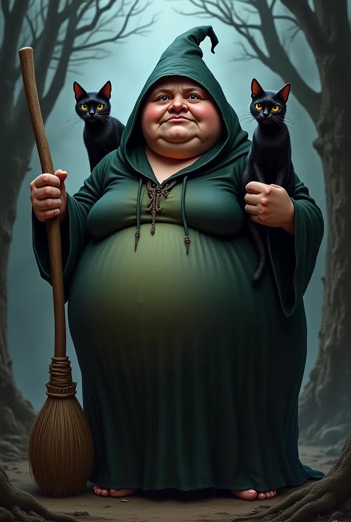 
((woman, female, feminine woman)), (highly perfect realistic) fat, chubby, obese witch, with black hair and hat, witch pointing her finger at a child with blonde hair, 8 years old, wearing a pink, light pink, white pink dress golden yellow blonde hair disney design