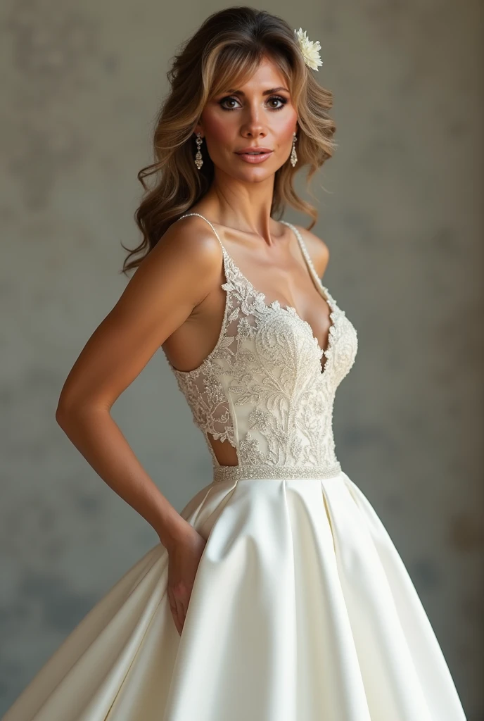 professional, (4k photo:1.1) by (Jeremy Lipking:0.3), (Dittmann Anna:0.3), (Arian Mark:0.3), (Sharp focus:1.3), high detail, wearing (tight shirt:1.2), beautiful detailed face, hazel eyes, long blonde hair, (attractive young woman:1.3), (seductive:1.1), (blushing:1.1), hourglass body shape, big round breasts, wide hips, on beach
arafed woman in a white bikini posing on a set of stairs, a picture by Niko Henrichon, reddit, arabesque, instagram model, olivia culpo, viktoria gavrilenko, angelina stroganova, jaw dropping beauty, scantily clad, jaw-dropping beauty, 🐎🍑, sexy girl, portrait sophie mudd