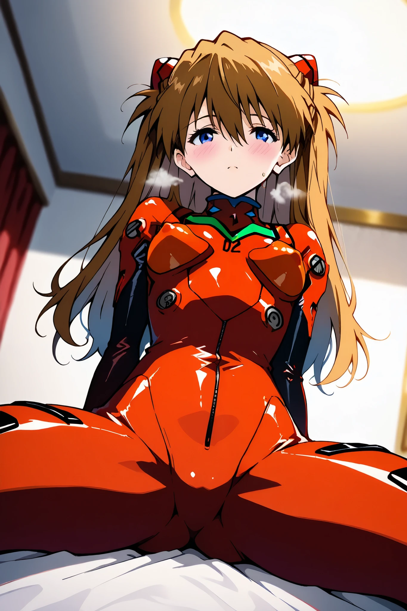 (俯瞰figure),Dynamic Angle,Very detailed, figure, close, Straight, One person, 
 ((Soryu Asuka Langley, Interface Headset, Red bodysuit:1.4, blonde)),Her eyes shone like dream-like stars,(Glowing Eyes:1.233),(Beautiful and detailed:1.1),(Expressionless,Mouth closed),(Are standing), 
(In a white spaceship、Mechanic room with tools and spaceship window),
(night:1.2),dream-like, [[Delicate fingers and hands:0.55]::0.85],(Finger details),Torn Kimono、bestiality、On all fours、Fish Octopus、Giant Octopus Monster、Giant Octopus Monster、Giant Octopus Monsterのペニス、Giant Octopus Monsterのペニス、Sex with an octopus monster、Giant Octopus Monsterとのセックス、Extra thick penis、Extra thick dick、Two cocks、Two penises、Double penetration、Hard Sex、Sex in flight、A penis as thick as your arm、A cock as thick as my arm、Extra thick penis、Extra thick dick、（Huge penis：1.6）、Inside the pussy、Belly and penis are swollen、A lot of semen came out、Makes me look like an idiot、Outdoors、in the sea、In the sea、Under the Sea