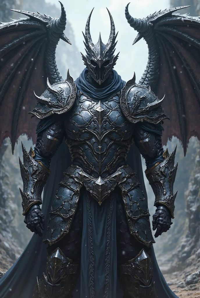 a close up of a person in a costume with wings, anthropomorphic raven knight, hyper-detailed fantasy character, by Yang J, Amazing 8K character concept art, ( ( The king of artificial intelligence art ) ), demonic dragon inspired armor, very stylish fantasy armor, complex fantasy character, detailed full-body concept, dark fantasy character design, Raven in cyber armor --auto