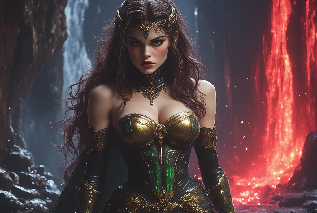 (masterpiece, best quality:1.4),( absurdres, high resolution, ultra detailed:1.2) {beautiful enchanted magical Superhero woman as focus}, fantasy art, cinema 4d, matte painting, polished, beautiful, colorful, intricate, eldritch, ethereal, vibrant, surrealism, surrealism, vray, nvdia ray tracing, cryengine, magical, 4k, 8k, masterpiece, crystal, romanticism