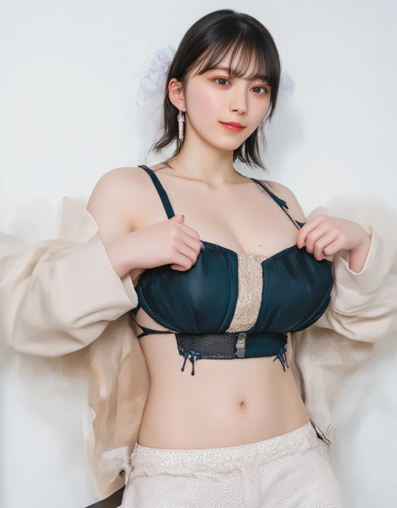 Thin lingerie in small bikini type with light blue area,Cotton panties
