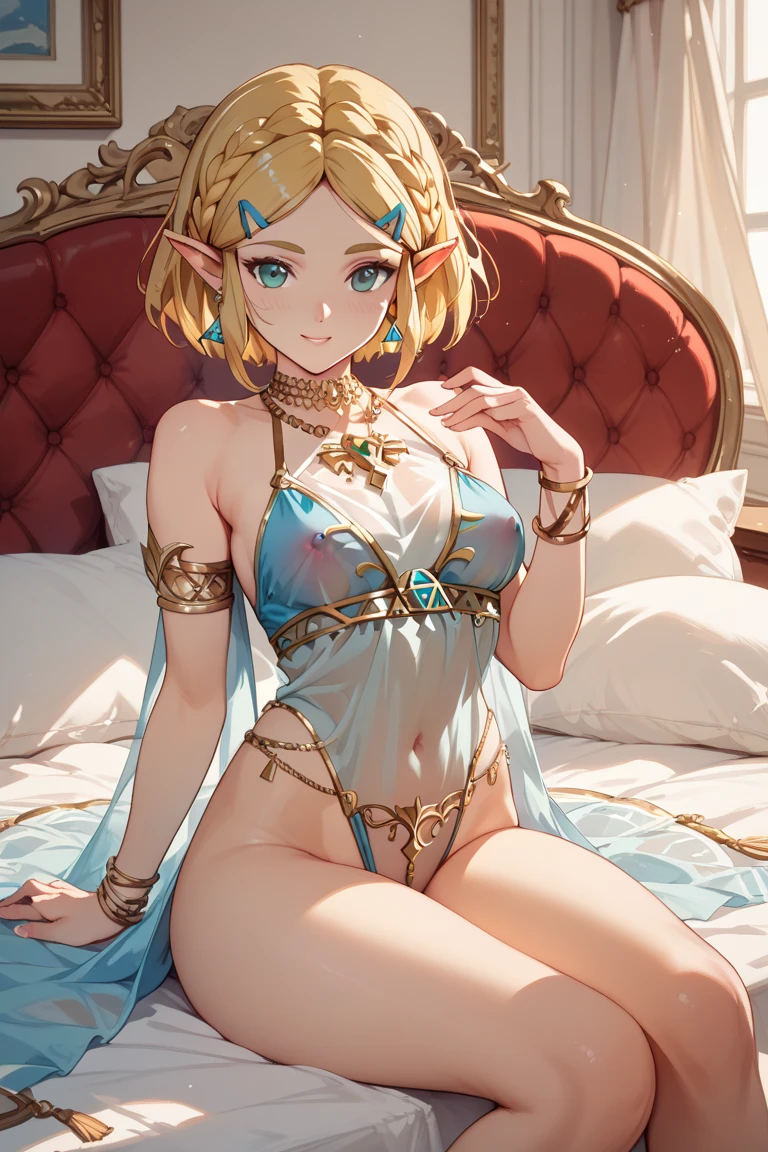 (masterpiece, best quality, top quality, official art, beautiful beautiful:1.2), (1 girl), very detailed, (fractal art:1.3), (watercolor:1.3), colorful, most detailed, ((beautiful shining blonde, short hair with bangs)), small face, sparkling blue eyes, well-proportioned body, big breasts, beautiful legs