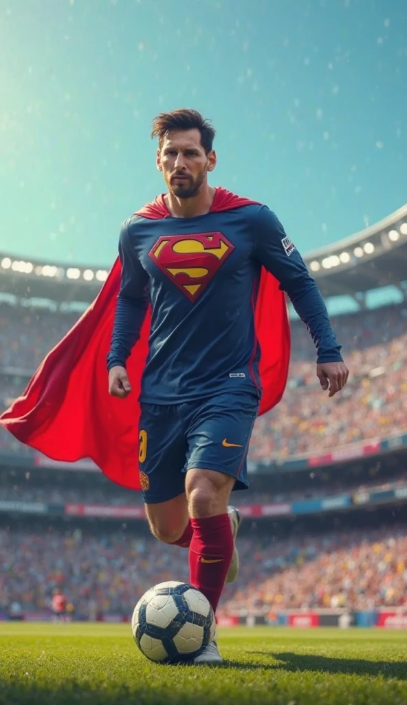 cristiano ronaldo wearing superman clothes