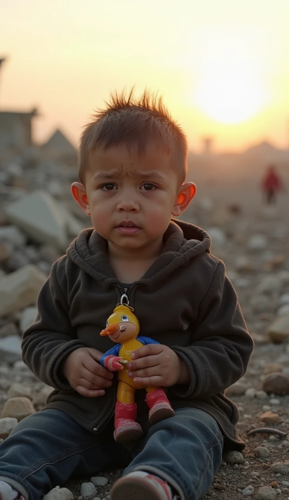 Palestine war baby cry photo