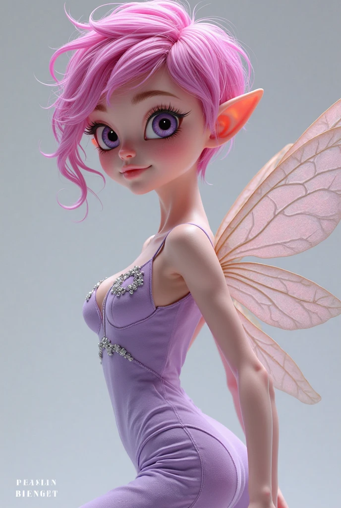 skinny FAIRY THIN LONG THIN LEGS FAIRY WINGS FAIRY AURA. GLITTER NAKED