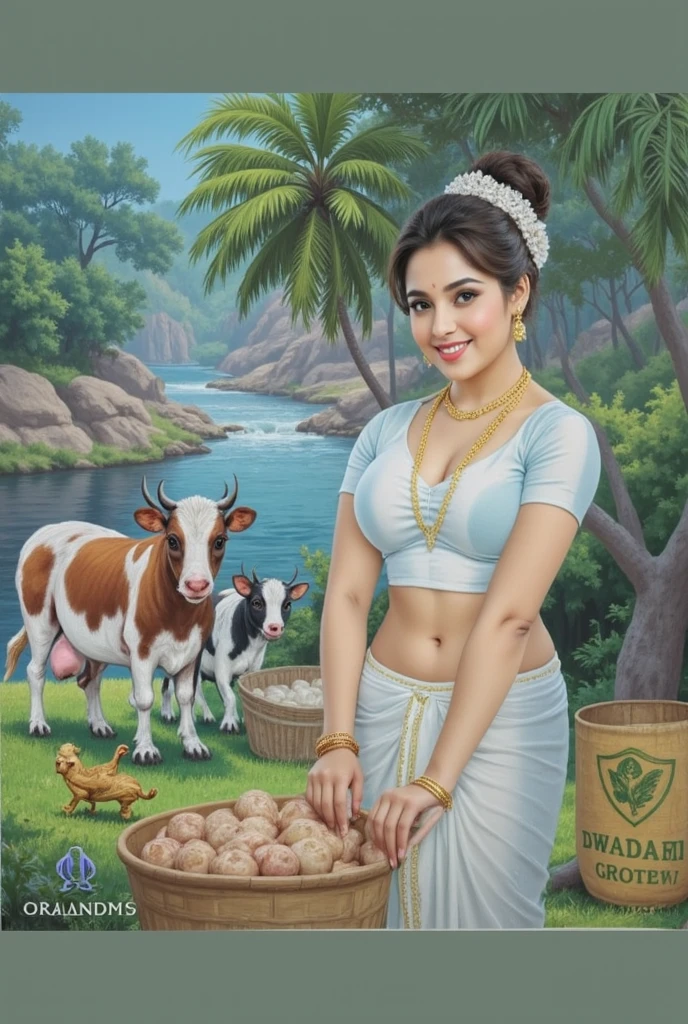 Beautiful Eyes, Model photoshoot recreation inspired by a painting, a woman in a traditional Indian dress, giantess figure, Indian woman, huge breast, milk tank, mallu serial actress, movie actress, beautiful face, mallu auntie, thick hips, booty queen, thick Beauty, Indian ethnic wear, Indian traditional wear, saree, sari, Indian traditional dress, big , Indian housewife, big booty, Aunty with her nephew, nephew loves his aunt, thick body, thick Girl, real woman, charming, fleshy navel, navel fold, huge ass, pawg beauty, captivating, 45 years old woman, perfect face, perfect eyes, perfect body, perfect figure, perfect fingers, aunty, bhabhi, desi bhabhi, desi aunty, mallu, bong, Kerala actress, Malayalam actress, perfect eyes, perfect face, perfect fingers, extremely gorgeous woman, beautiful housewife, beautiful aunty, High clarity eyes, shoot in Sony A7 mark II, Sony A7 mark II, 24-70mm , F/4.0 ZA OSS ZEISS, mirrorless camera, shot by Sony, extremely real, realism, flawless, retouched, beautiful eyes,,(big booty) (face here) Plus size bbw big , (wide booty)insanely inflated hips,Thick body ,fat body , curve shap body, widest hips , thick hips ,widest breast, thick breast