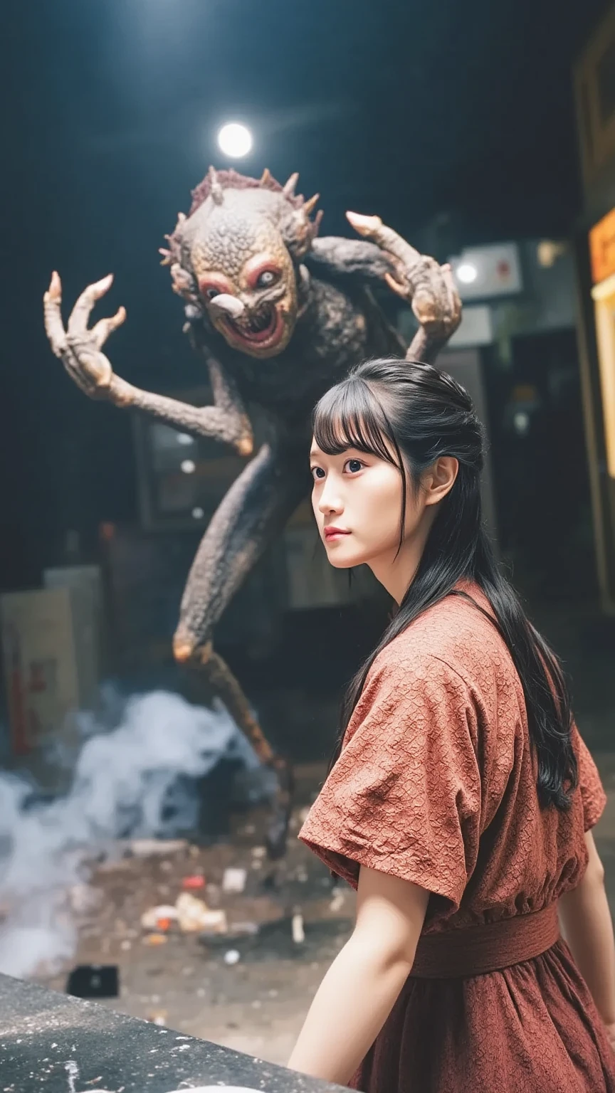 fx-monsters tree creature, analog film a woman standing next to an alien like creature, human-animal hybrid, masahiro ito, human chimera, humanoid animal, cryptidcore, cgsociety 9, creepy mutant flesh creature, necromorph, centipede, junji ito's uzumaki, snake woman hybrid, lovecraftian creature, quadrupedal, quadruped, twoddle