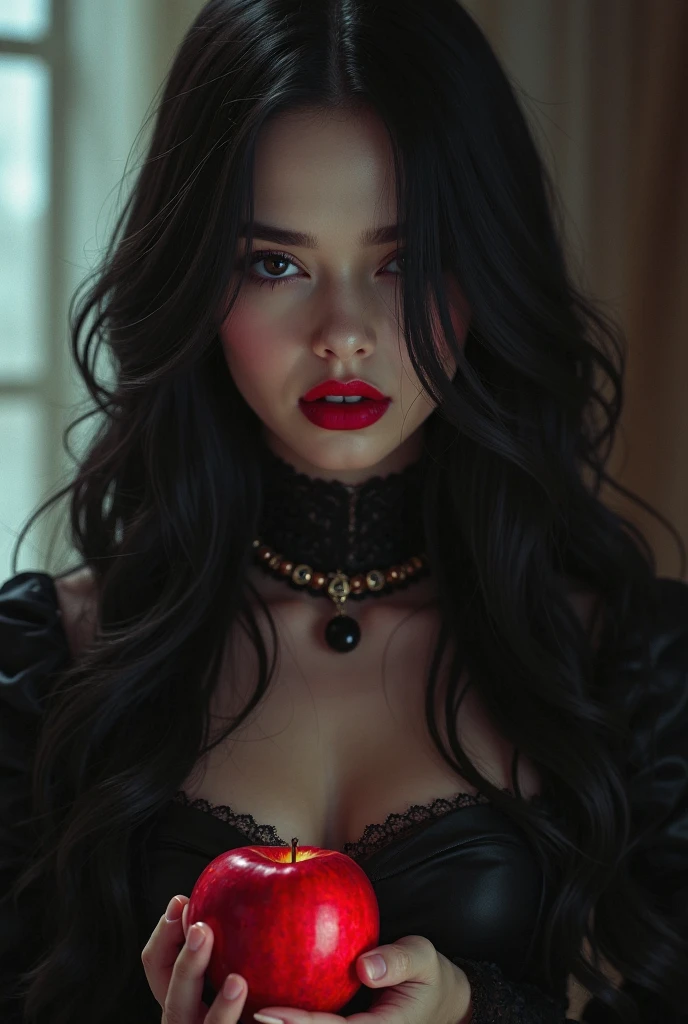 full body masterpiece, ultra realistic, 16k, high quality, incredibly detailed, dream aesthetic, dream atmosphere, cinematic, (sharp focus : 1.5), (photorealistic : 1.3), gothic (Gorgeous gothic girl), Liz Vicius, defined jaw, square face, wonderful gothic girl (enchanting seductress), cinematic, detailed, 16k sharp focus, realistic. wonderful. Seductive (evil). black hair (realistic texture), highlighted, silky and shiny hair, detailed hair (realistic), (natural). wonderful detailed face (enchanting seductress). blushed cheekbones (rosy cheeks), tanned skin, (white skin) alabaster skin that seems to glow ethereally. Her attire is gothic. Voluptuous shape. turquoise blue eyes (evil eyes look). a symmetrical face ::2 gothic clothes + ArtStation Trends + fantasy art + realistic cloth + fractals in the background, loose hair --aspect 9:21 – enhance your unearthly beauty. realistic skin texture, pale white skin illuminated. realistic perfect shading. absurd, realistic textures. alone, alone, 1 girl. Looking at the viewer. muscular female body, hot body, toned body, defined muscles. big natural breasts, cleavage. pantyhose, gothic (black) dress (realistic texture). In different sex positions at different angles. Bedroom background. incredibly real, best quality, photorealistic.  
