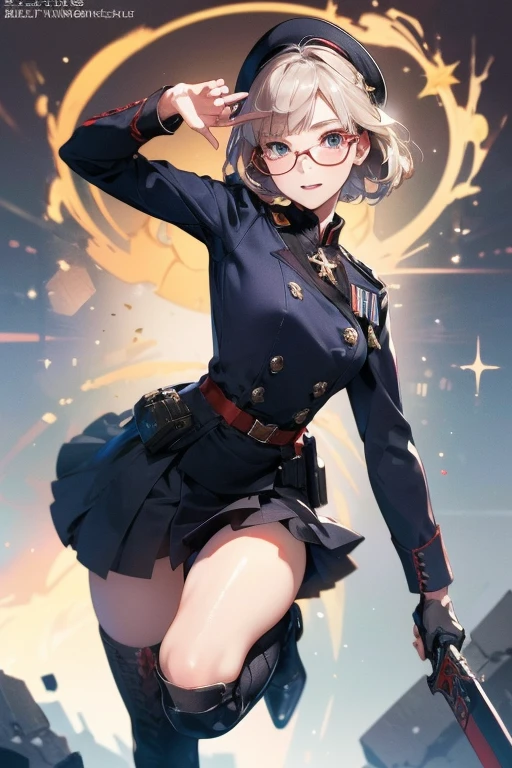 (Very delicate and beautiful:1.2)super model,,Beautiful breasts,voluptuous,【bike shorts】,,【3girls】,,Highest quality, High resolution, 8k,mini skirt,uniform,knife,Blue Flame.magic circle.